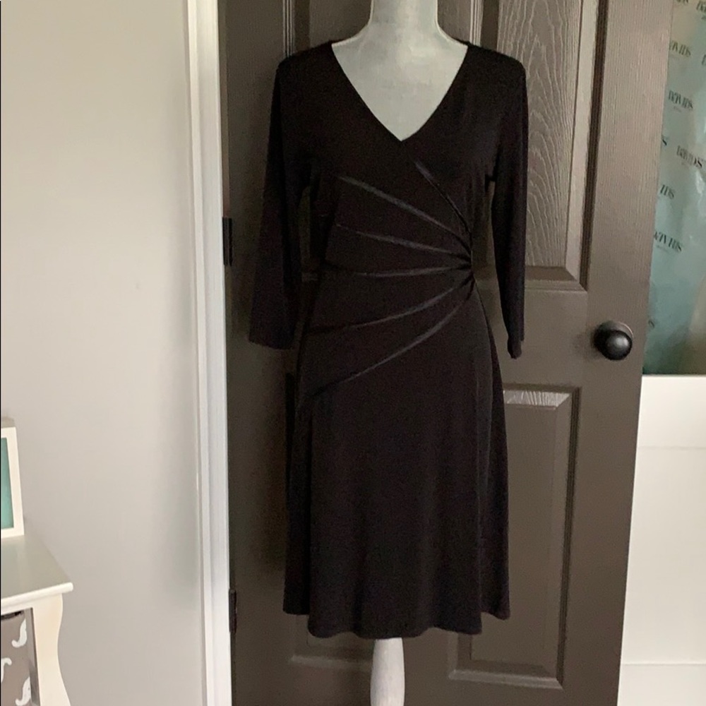 East 5th petite med women’s 3/4 sleeve black dress